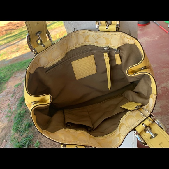 Yellow Coach Purse - Picture 4 of 5